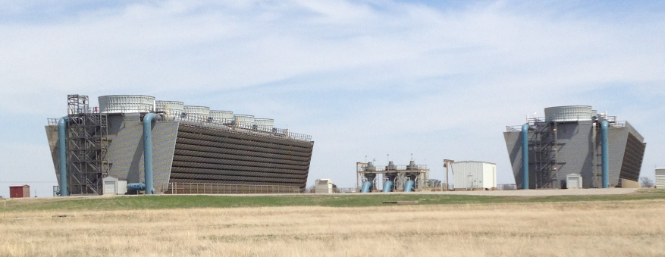 Two Cooling Towers